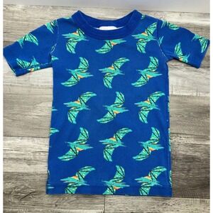 Hanna Andersson Boys Girls US 5 Blue Pterodactyl Organic Cotton Pajama Top 110cm